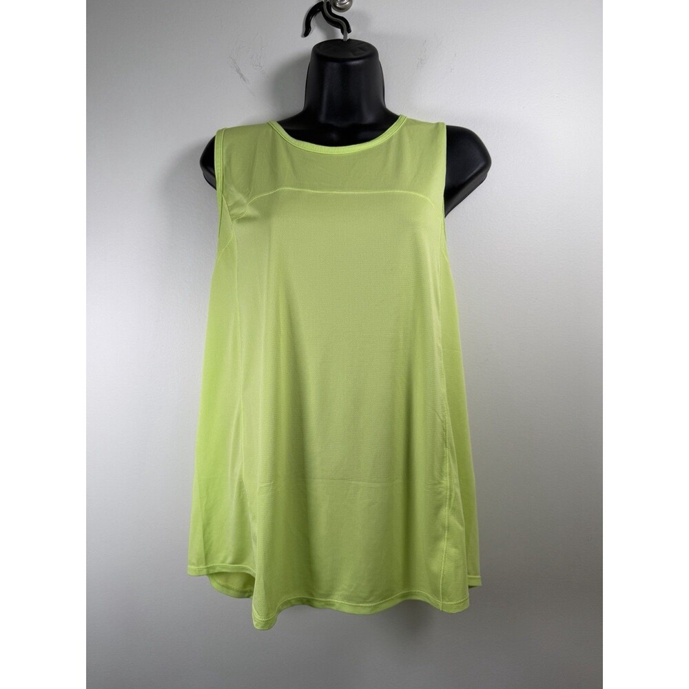 Janji Run All Day Tank Top Womens XL Yellow Outdoor Activewear Lightweight